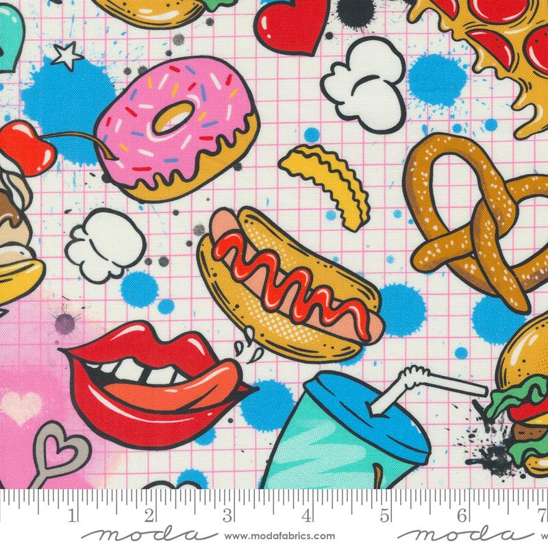 Snack Shack - Cream - Quilt Fabric