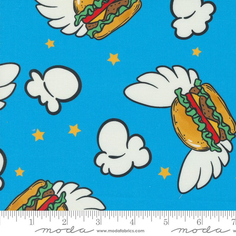 Snack Shack Coated - Blueberry - Quilt Fabric