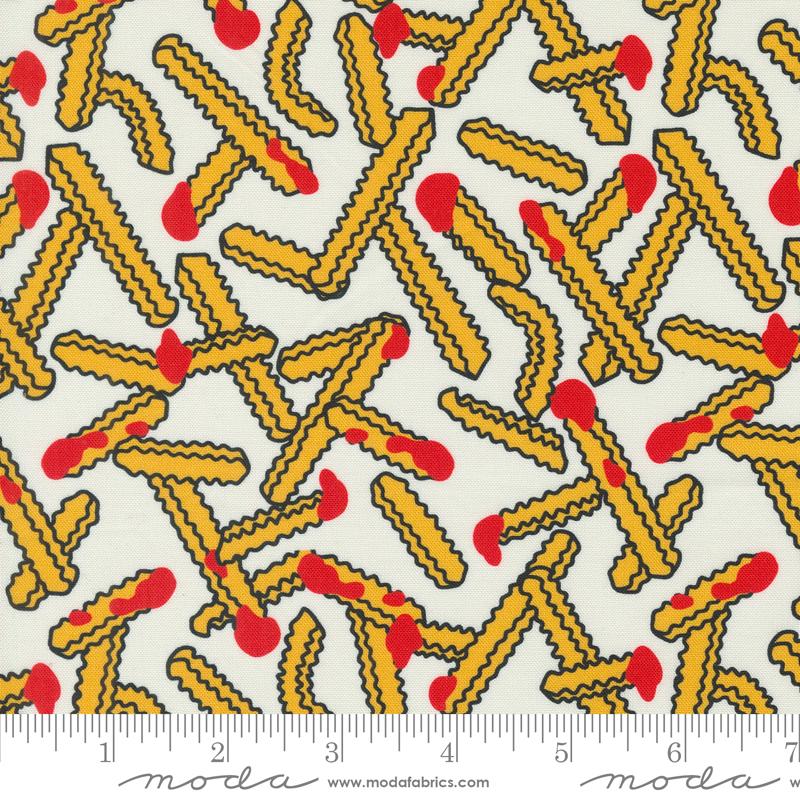 Snack Shack Coated - Cream - Quilt Fabric