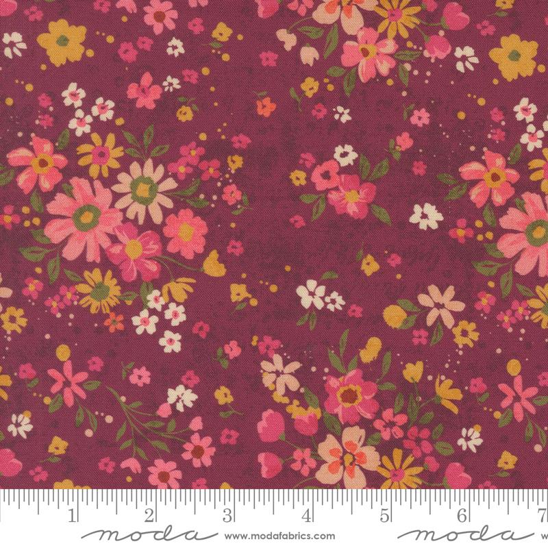 Sagewood Rosemary Rose Wine - Quilt Fabric