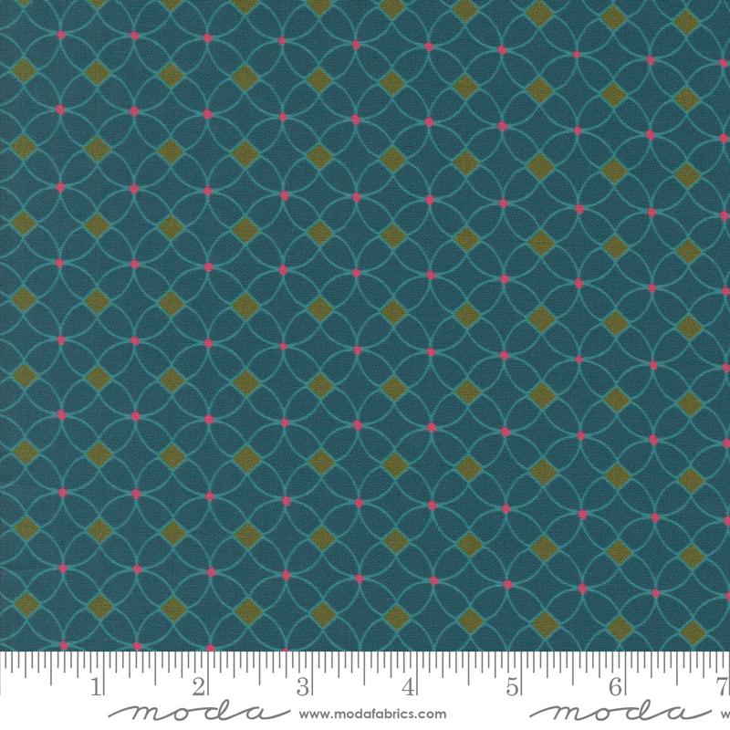 Sagewood Isla Peacock - Quilt Fabric