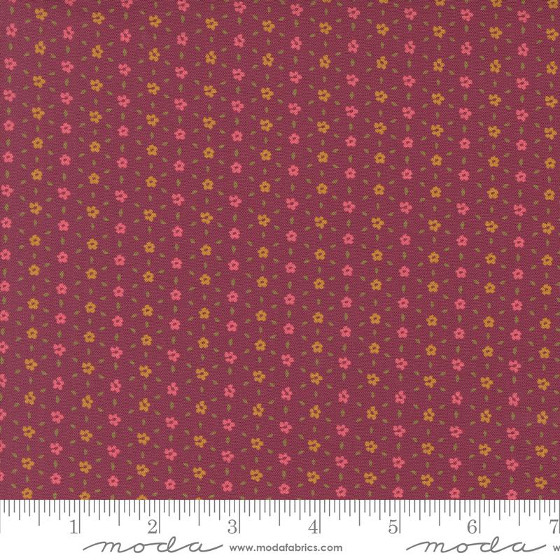 Sagewood Seedling Rose Wine - Quilt Fabric