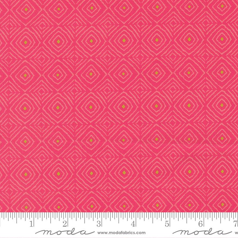 Parlor Diamonds Azalea - Quilt Fabric