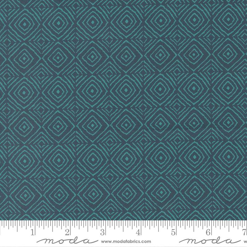 Parlor Diamonds Peacock - Quilt Fabric