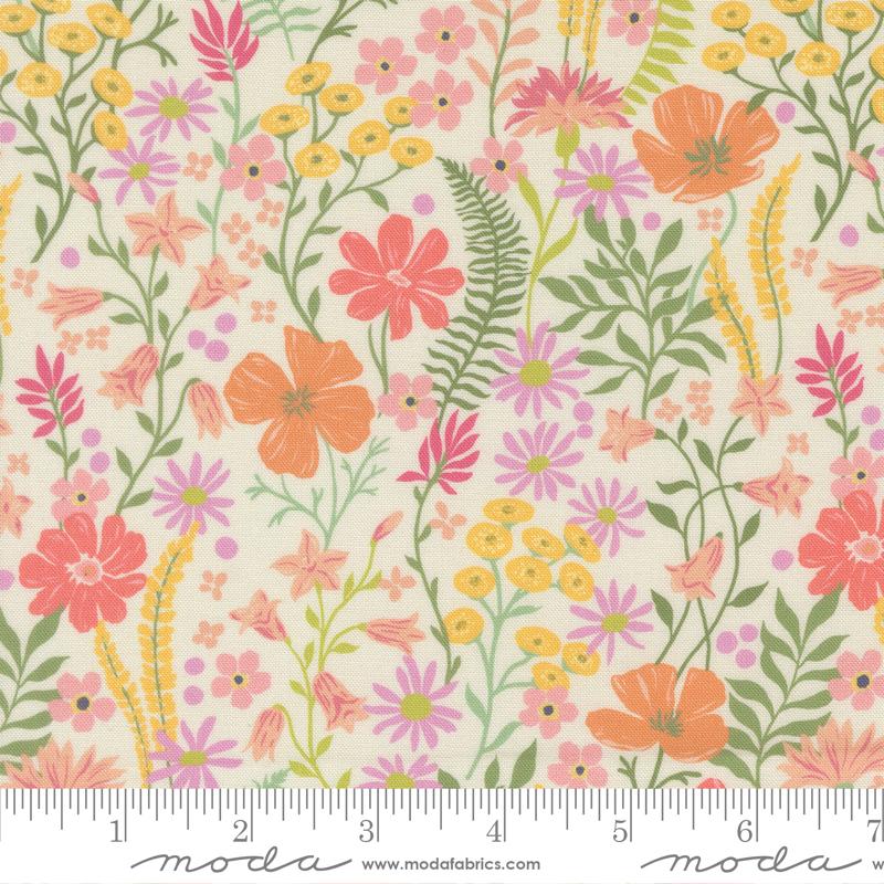 Cannon Beach Bloom Cream Blush - Quilt Fabric