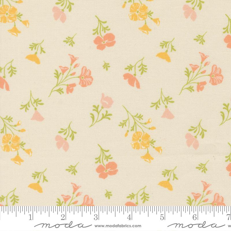 Cannon Beach Floral Cream - Quilt Fabric