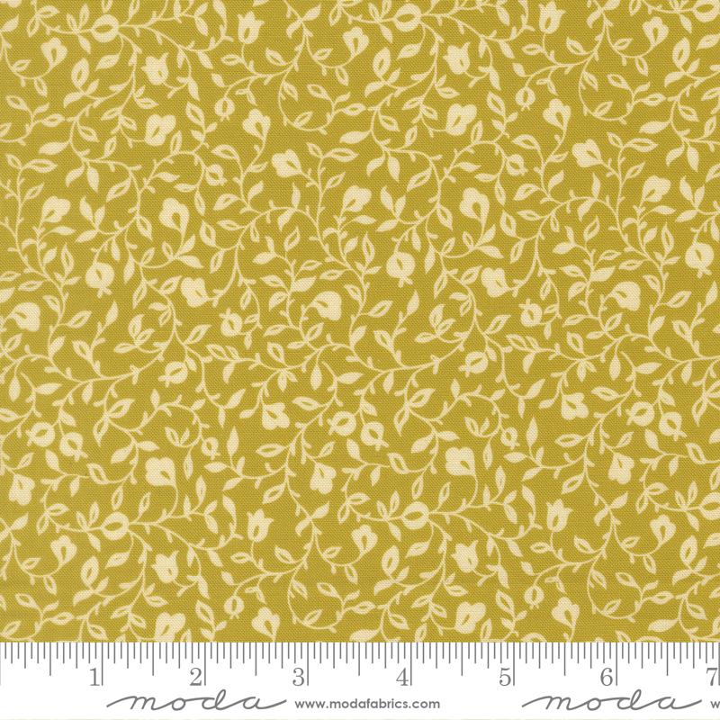 Sitara Affinity Pesto - Quilt Fabric, zoomed in. Select this picture to zoom back out.