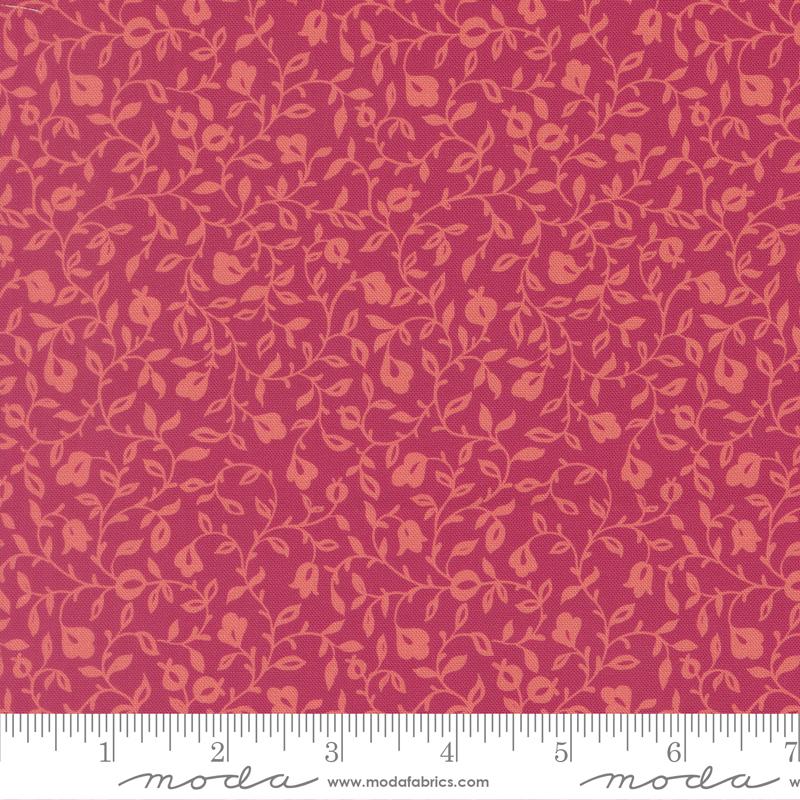 Sitara Affinity Pomegranate - Quilt Fabric, zoomed in. Select this picture to zoom back out.