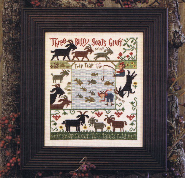 3 Billy Goats Gruff (Book 179) - Cross Stitch Pattern