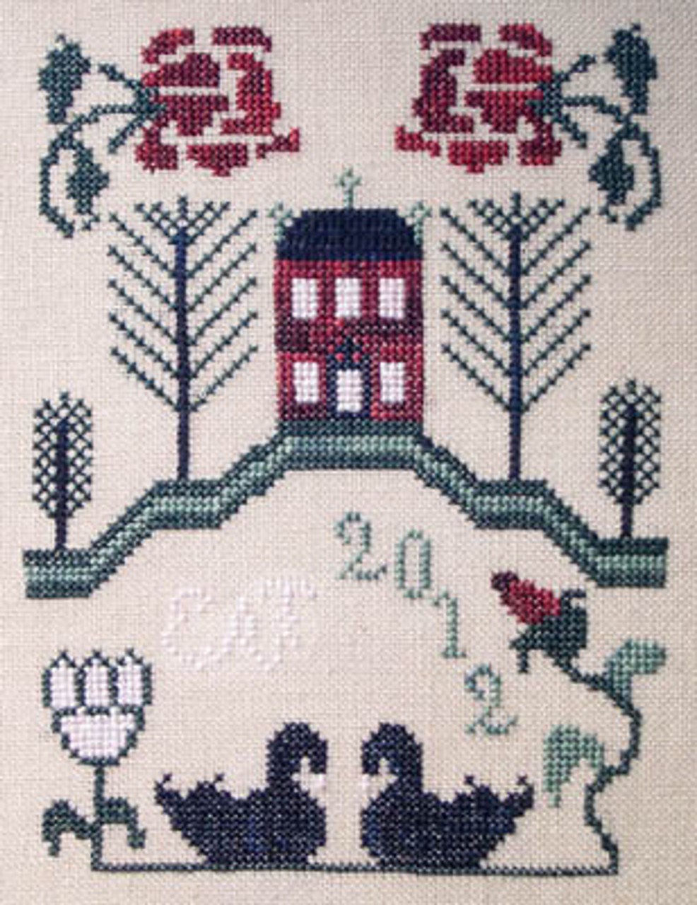Black Swan Sampler - Cross Stitch Pattern