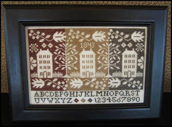 Coverlet Houses - Cross Stitch Pattern