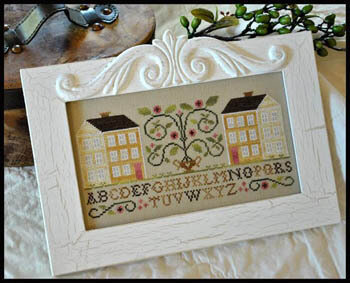 Two Yellow Houses - Cross Stitch Pattern