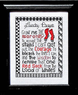 Laundry Prayer - Cross Stitch Pattern