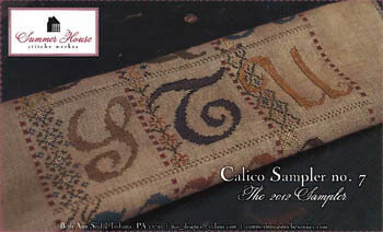Calico Sampler 7 - S T U - Cross Stitch Pattern