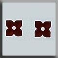 Mill Hill 12188 4 Petal Flower - Matte Ruby