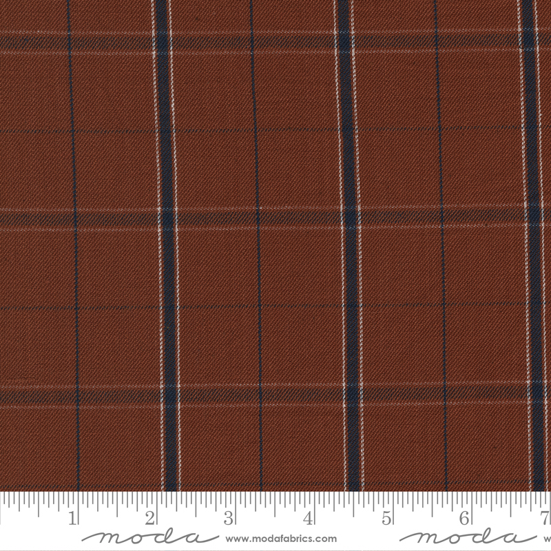 Vista Wovens Rust - Plaid - Quilt Fabric