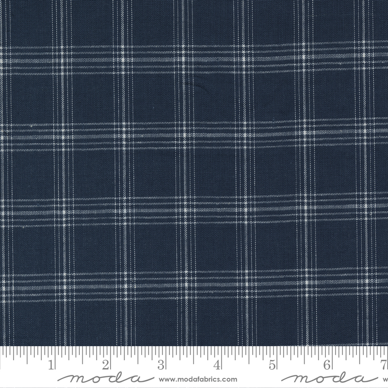 Vista Wovens Indigo - Check - Quilt Fabric
