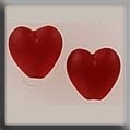 Mill Hill 12217 - Large Channeled Hearts Ruby