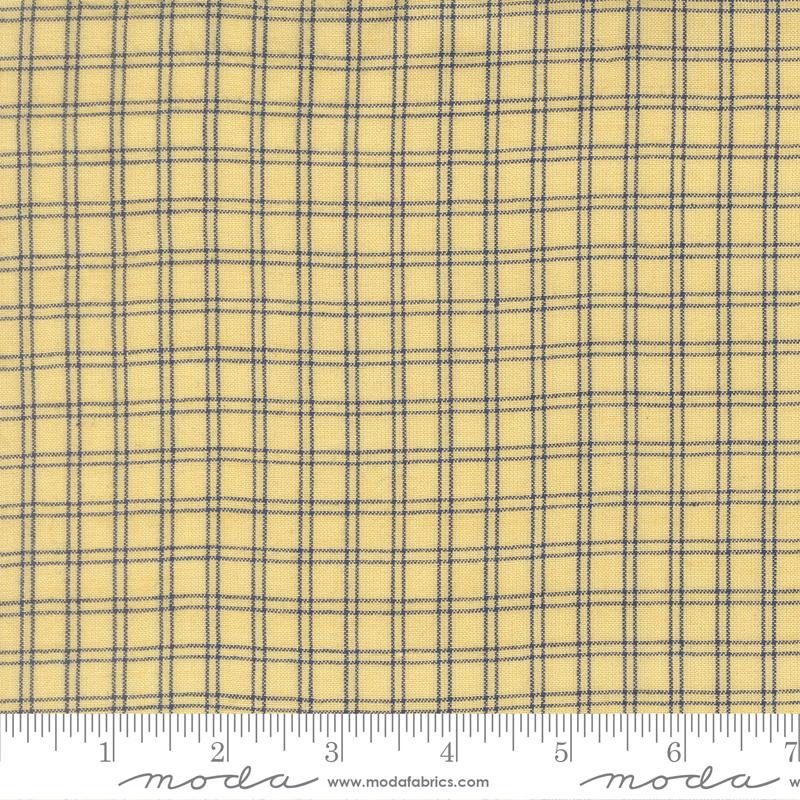 Summer Solstice Checker Canary - Quilt Fabric