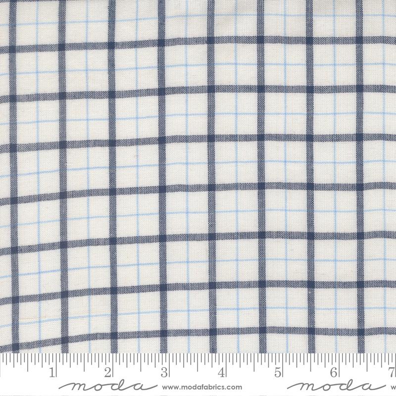 Summer Solstice Checker Nautical Blue - Quilt Fabric