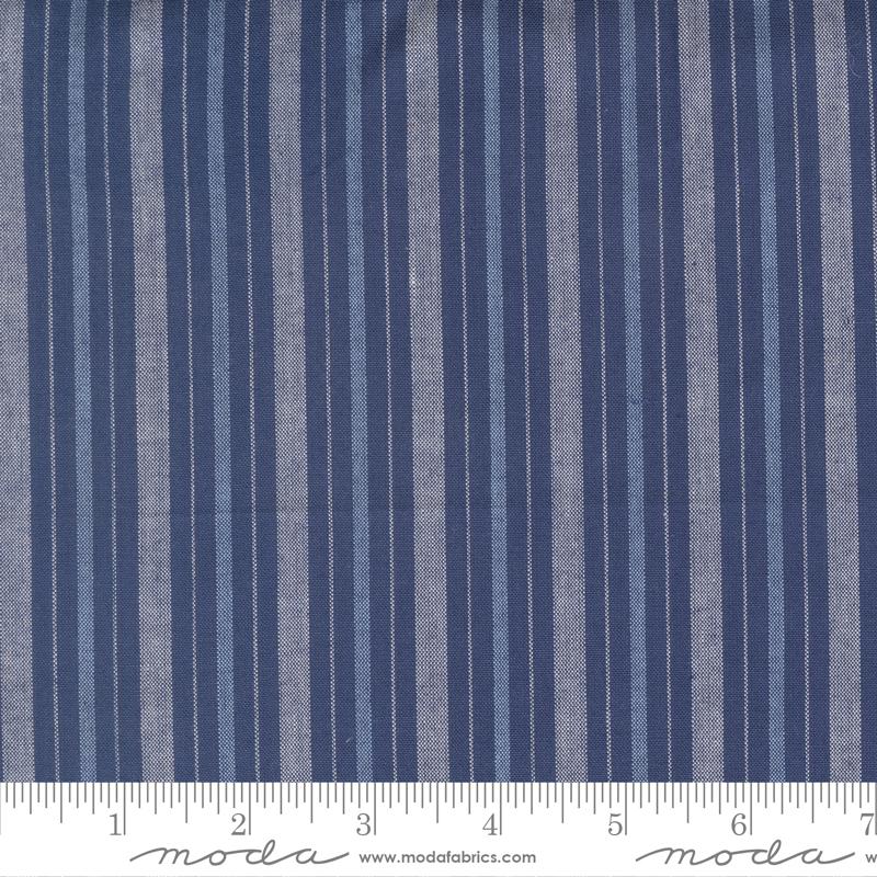Summer Solstice Stripes Nautical Blue - Quilt Fabric