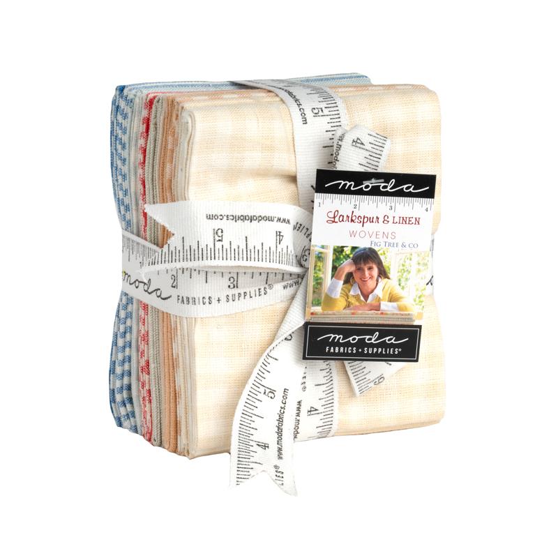 Larkspur Linen Wovens - Fat Quarter Bundle, zoomed in. Select this picture to zoom back out.