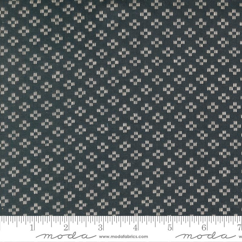 Stars & Stripes Wovens Diamonds Navy - Quilt Fabric, zoomed in. Select this picture to zoom back out.