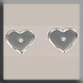Mill Hill 12234 - Very Petite Flat Heart Matte Crystal