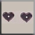 Mill Hill 12236 Very Petite Flat Heart - Matte Amethyst