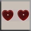 Mill Hill 12239 Petite Flat Heart - Matte Ruby