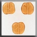 Mill Hill 12253 - Flat Baroque Topaz Glass Bead