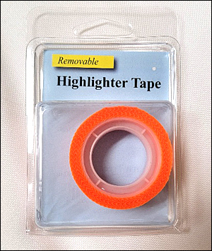 Orange Highlighter Tape
