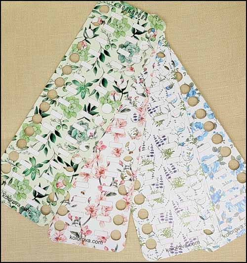 Floral Thread Organizers - Pack of 4