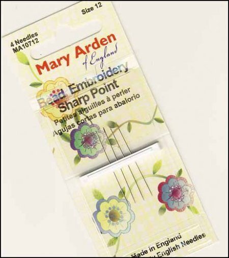 Mary Arden Sharp Beading Needles Size 10
