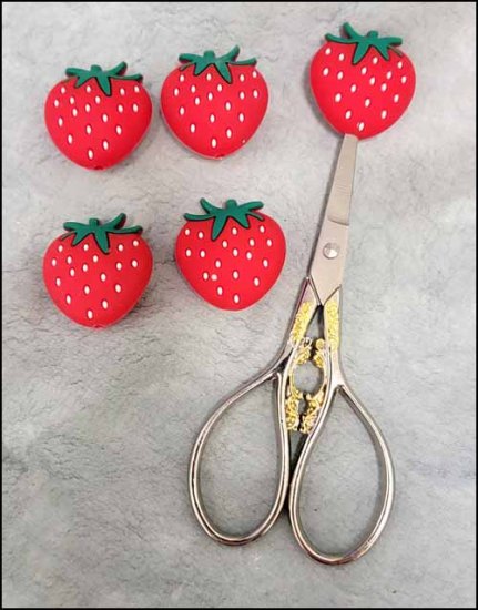 Strawberry Scissor Point Protectors, Pack of 5