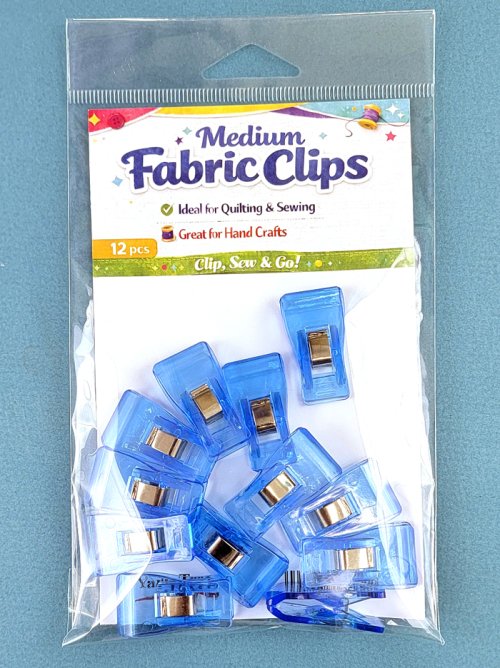 Medium Fabric Clips - Pack of 12