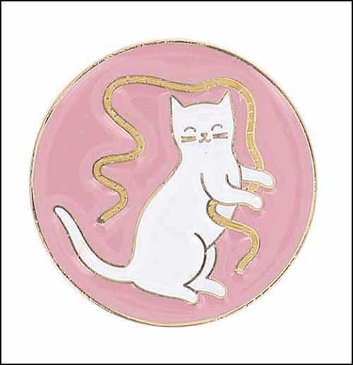 Bohin White Cat with Tape Needle Minder
