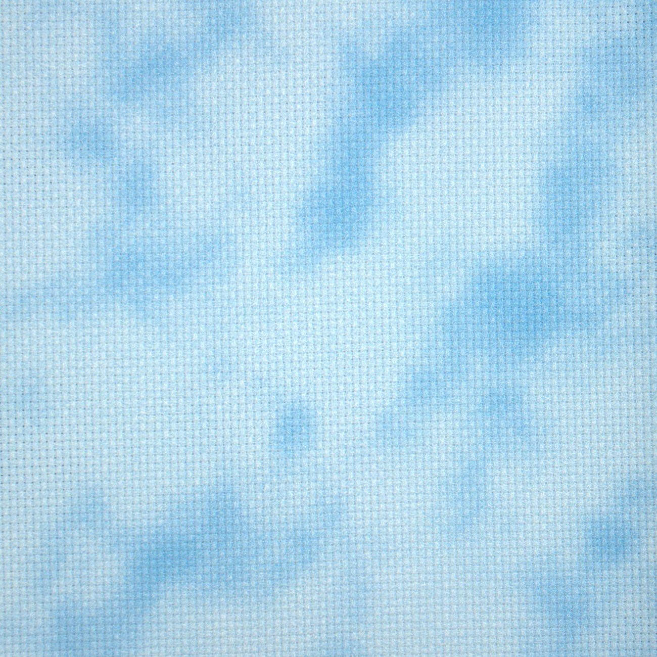 16 Count Blue Hand-dyed Effect Aida Fabric 17x18