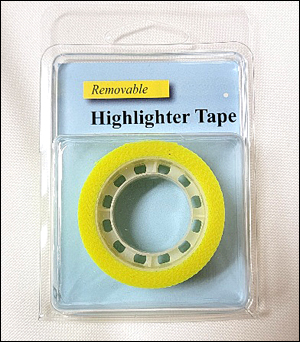 Yellow Highlighter Tape