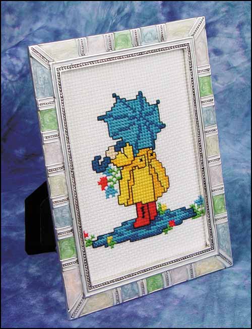 Antique Silver/Pastel - Embroidery Frame 3.5" x 5"