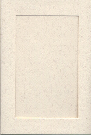 Small Parchment Aperture Window Card - Rectangle Opening