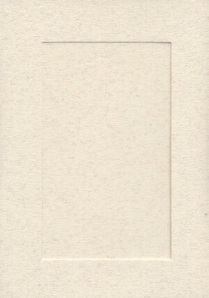 Large Parchment Aperture Window Card - Rectangle Opening