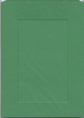 Large Green Aperture Window Card - Rectangle Opening