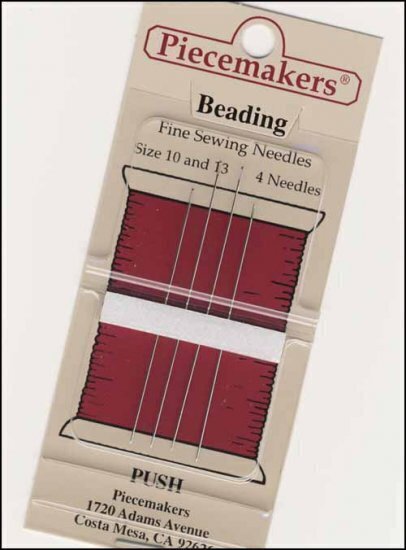 Piecemakers Beading Needles Size 10/13