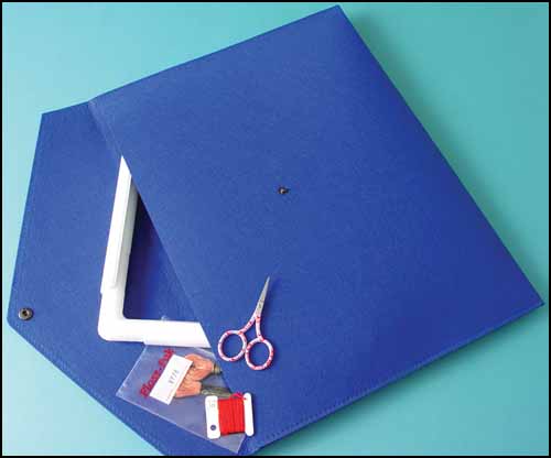 Blue Folder Stitcher's Bag 17 1/2" x 12 3/4"