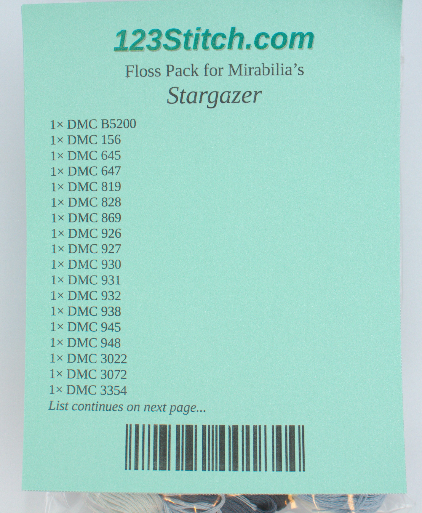 Floss Pack for "Stargazer"