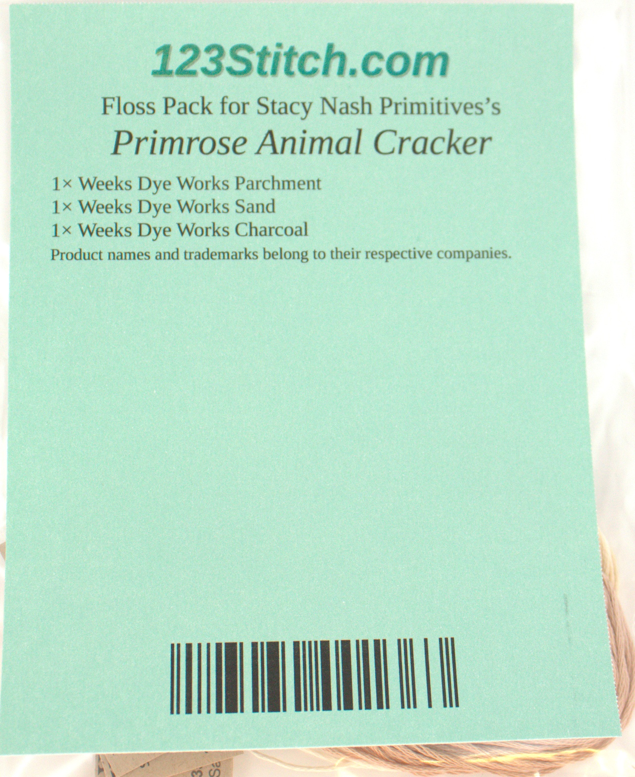 Floss Pack for "Primrose Animal Cracker"