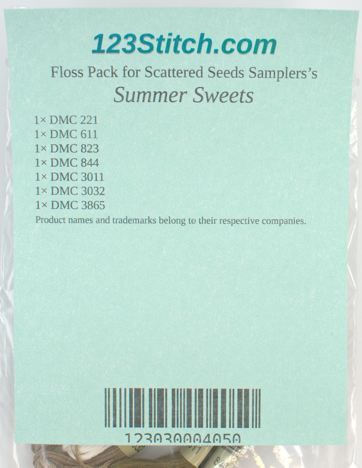 Floss Pack for "Summer Sweets", zoomed in. Select this picture to zoom back out.