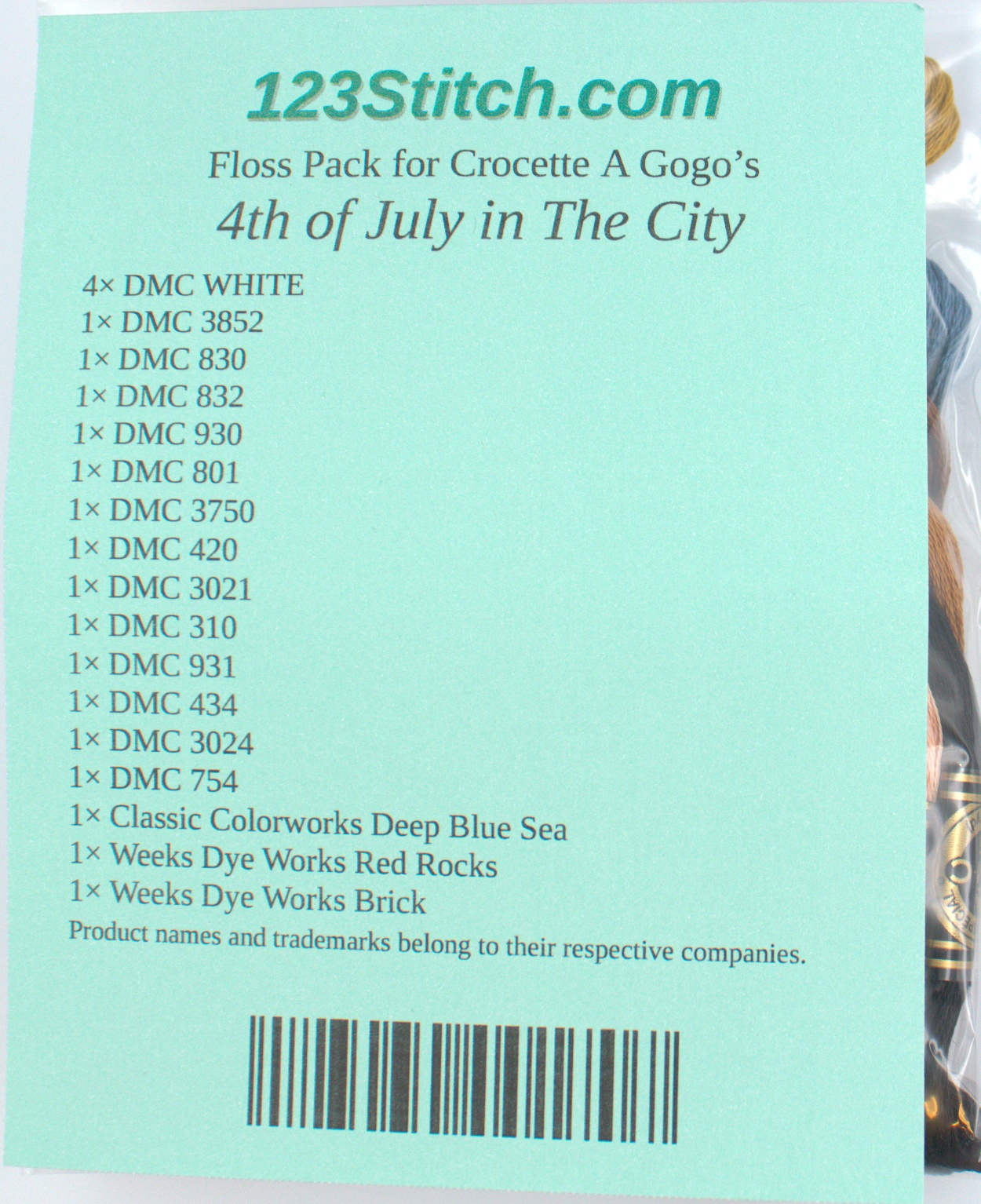 Floss Pack for "4th of July in The City"