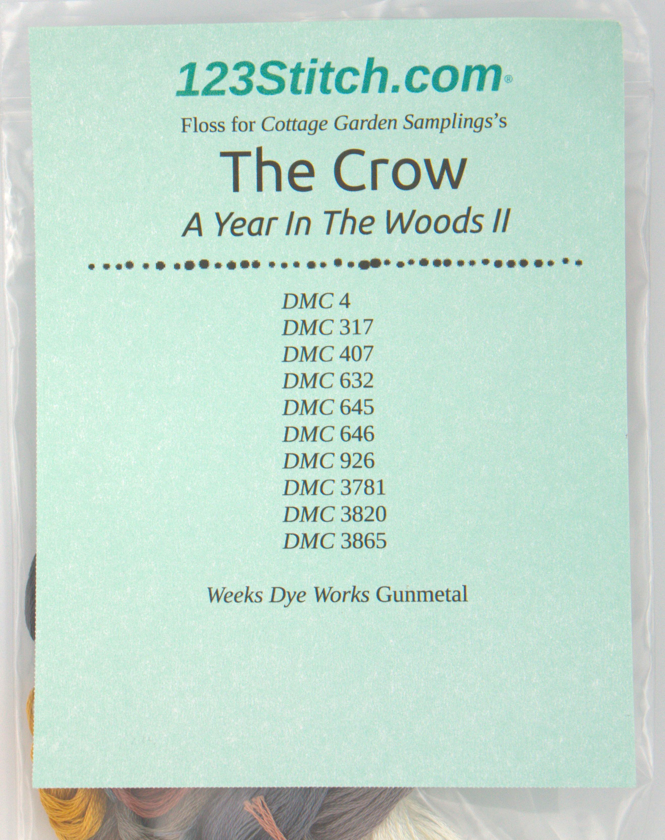 Floss Pack for "The Crow" - A Year in the Woods II